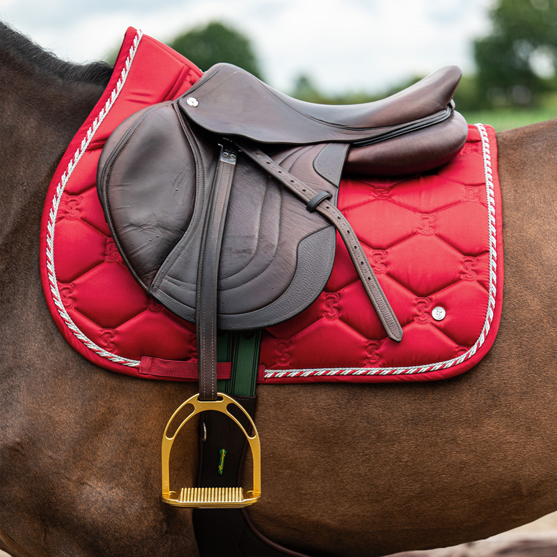 PS Of Sweden Signature Jump Saddle Pad - Chilli Red-2
